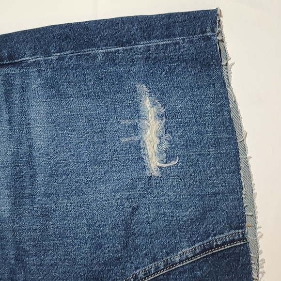 Everlane Denim Jean Skirt Mini Distressed - Picture 6 of 9